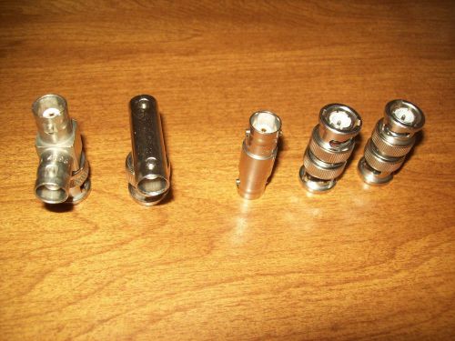 ADAPTERS BNC LOT OF 5 AS PICTURED