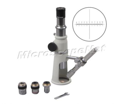 New 20x-40x-100x shop measuring microscope with reticle eyepiece for sale