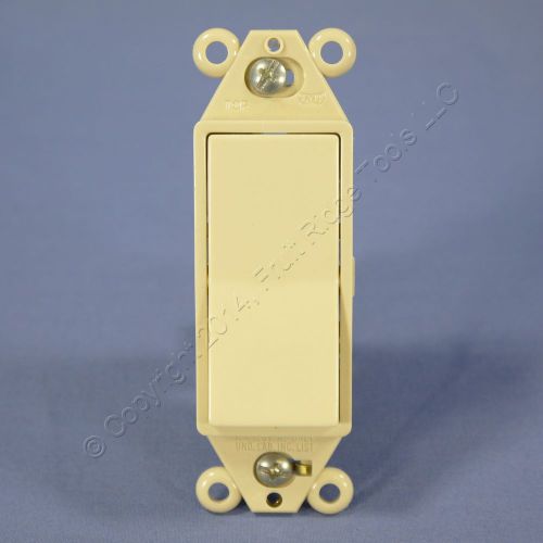 Eagle Ivory RESIDENTIAL Single Pole Decorator Rocker Light Switch 15A Bulk 6301V