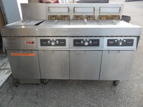 Frymaster fmh322sc triple electric fryer with dump station filter magic for sale
