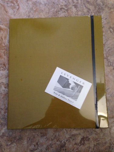 Brand New Sealed Levenger Full Size Notebook Foldover / Bookcloth Linen Bronze
