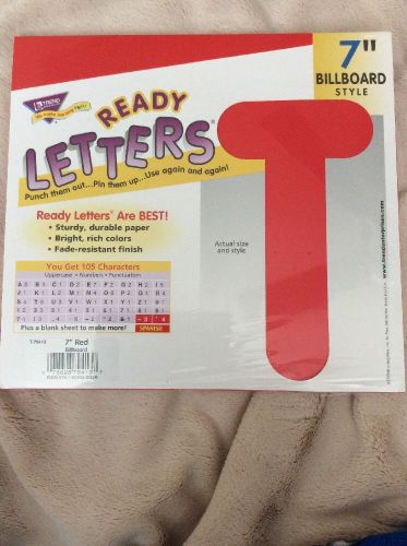 Red 7-Inch Billboard Ready Letters