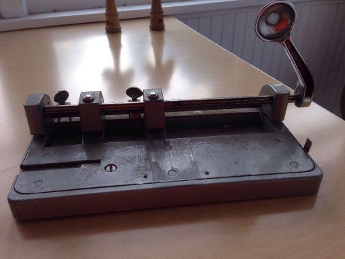 Vintage Wilson Jones Hummer Adjustable 2 Hole Punch 314