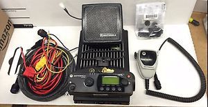 Motorola pm1500 uhf 380-470mhz 25-110w 255 channel mobile radio - aam79qtd9pw5an for sale
