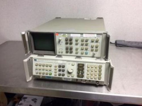 HP 8566A &amp; B Spectrum Analyzer 100Hz to 22Ghz with 85662A display. Cables Incl.