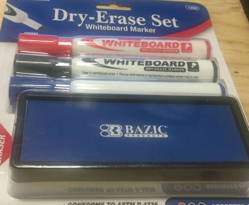 Dry erase whiteboard marker set with eraser free shipping