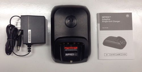 New motorola impres adaptive single unit charger &amp; power supply wpln4243a for sale