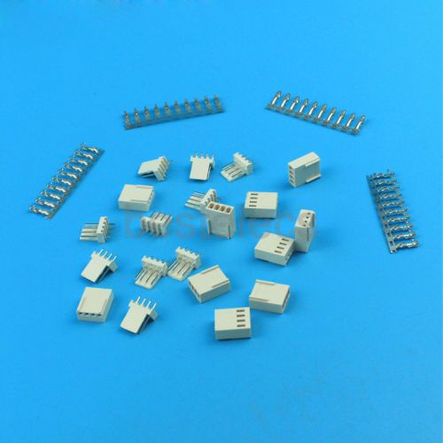 100sets kf2510 4pin 2.54mm kits male pin header terminal female connector for sale