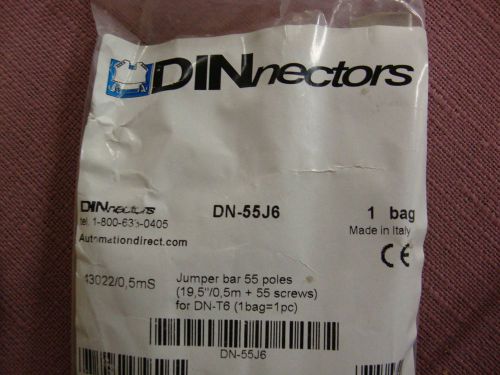 DINnector DN-55-J6 Jumper Bar 55-Pole for DN-T6 Blocks w/ Screws