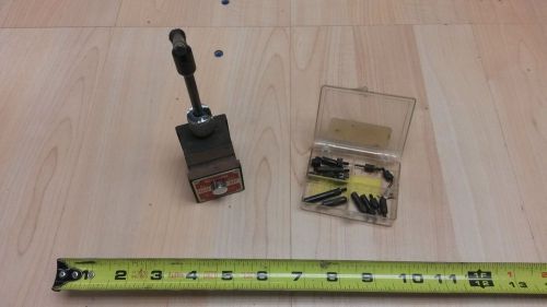 Starrett Magnetic Base # 657 and Deluxe Indicator Point Set Lathe Milling Drill