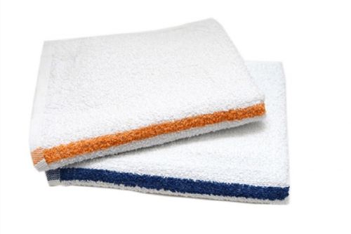 5 lb box stripe bar mop mops restaurant kitchen cleaning towel blue or gold 32oz for sale