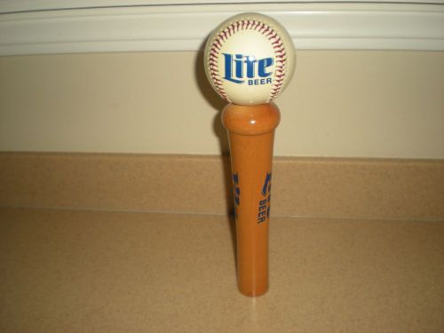Classic Miller Lite Bat And Baseball Tapper Handle (10 1/2 Inch)