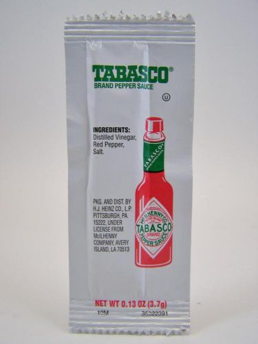 Tabasco Sauce 1600 Individual Restaurant Packets  0.13oz ea SHIPS FREE hot sauce
