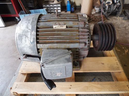 Us electric 75 hp motor 1775 rpm, 230/460 volt, 3 ph, frame 365t (used) for sale