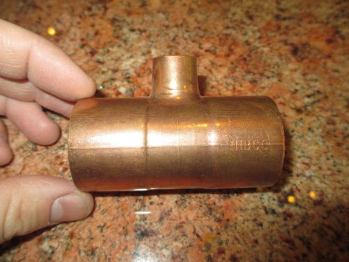 Nibco 1-1/4&#034; x 1-1/4&#034; x 1/2&#034; copper tee t - made in the usa - brand new for sale