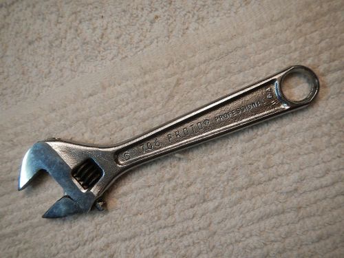 Vintage proto professional 706 crescent wrench proto 706 6&#034; crescent / nice for sale