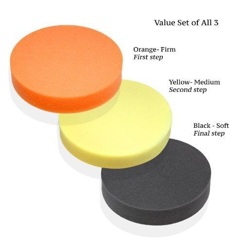 Premium-quality 6&#034; foam buffing pad for power polishers - choose soft, medium or for sale