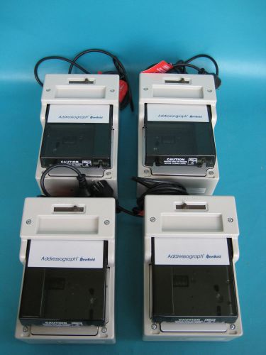 LOT of 4 NewBold Addressograph Credit Card Imprinter Model 830