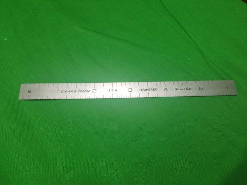 BROWN &amp; SHARP 6&#034; FLEX RULE 323-604 TEMPERED MADE IN USA FREE SHIPPING