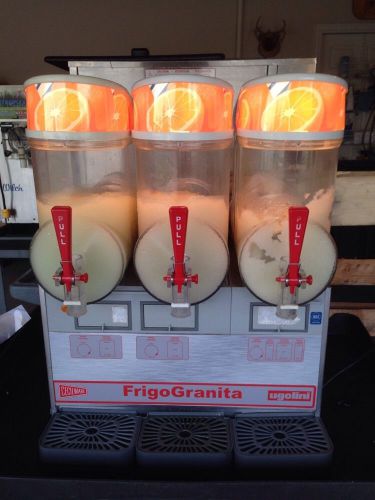 Ugolini cecilware 3 flavor - mt-3-ul frozen drink slush machine maker 120v for sale