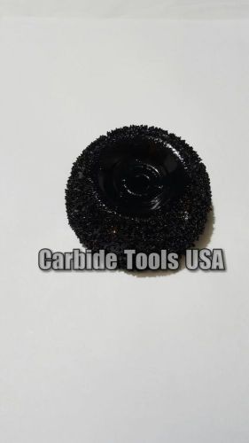 3&#034; Cup Wheel Extra Coarse 3/8&#034; Bore Black Grinding Sanding Wood Carving USA