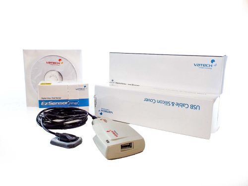 2010 vatech ezsensor size 1 digital dental x-ray sensor w/ software disk &amp; dock for sale