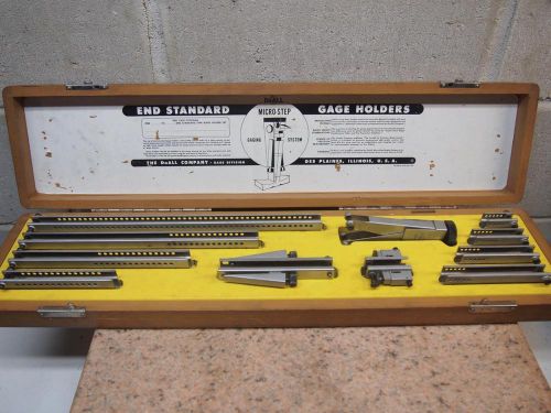 Do-all end standard gage block holder set  micro-step gaging system 1&#034; to 18&#034; for sale
