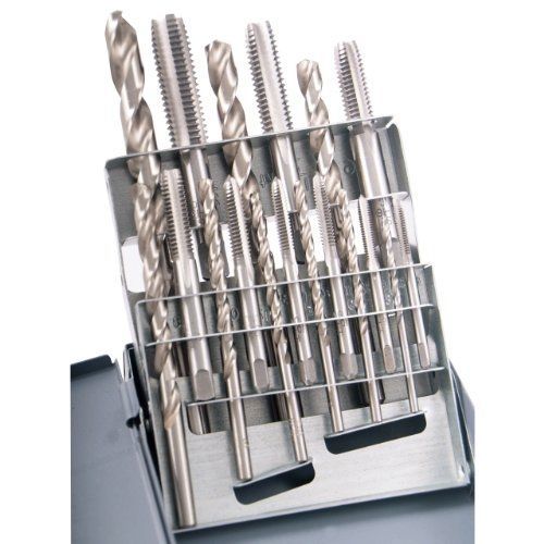 HHIP 1011-0018 18 Piece High Speed Steel Tap and Drill Combo Set