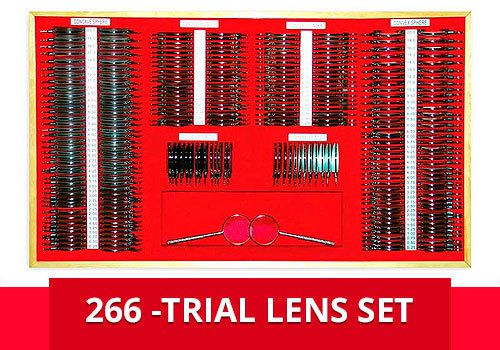 Trial Lens 266Pcs Case Set Optometry Metal Rim 36mm Inner Diameter W Trial Frame
