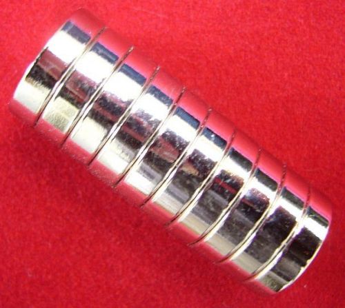 10 n48 neodymium magnets - 1/2&#034; x 1/8&#034; x 1/8&#034;- ring for sale