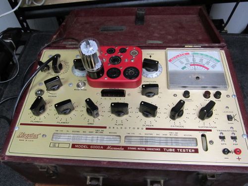 Vintage Hickok 6000A Tube Tester,  Pictured Working