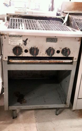 Used Rankin-Delux DRB-25 Floor Model Gas Charbroiler