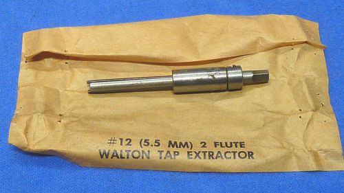 Walton # 12 ,5.5 mm ,2 flute Tap Extractor ,New