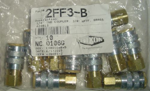 QTY (10pcs) Dixon 2FF3-B Female to Industrial Quick Connect Couplers (F)NPT 1/4
