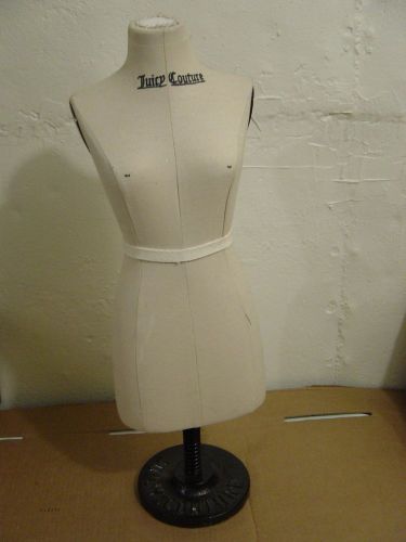 JUICY COUTURE Female Mannequin Torso Clothing Display with adjustable iron stand
