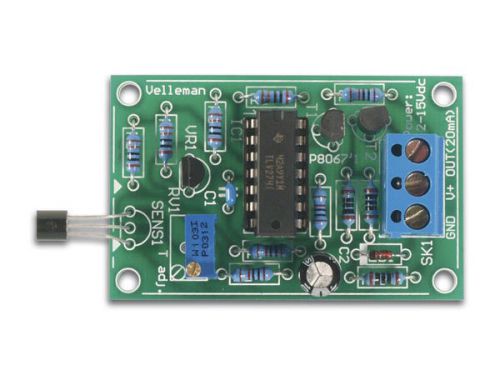Universal temperature sensor - preassembled electronic board - velleman vm132 for sale
