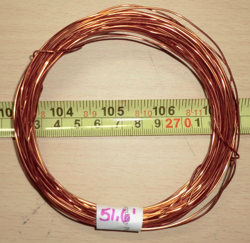 Solid AWG #20 Copper Enameled &#039;Magnet&#039; Wire *50ft+ Vintage From the 60&#039;s