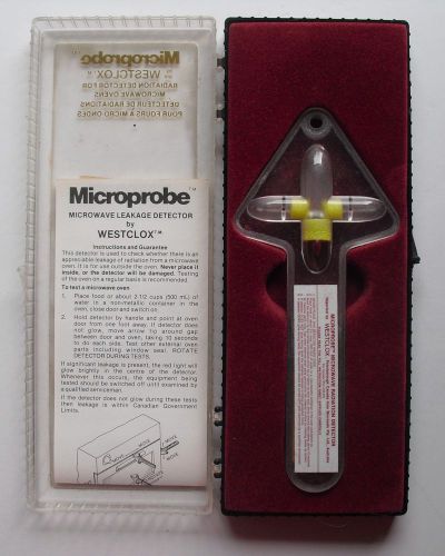 Vintage MICROPROBE Microwave Oven Radiation Detector By WESTCLOX