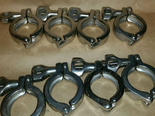 1-1/2&#034; Sanitary Clamps ----- Brand New Lot of  8 Pcs.