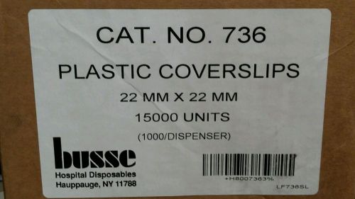 Busse square microscope cover slips, 22 mm15000 units for sale