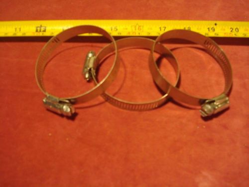 (3334.) Hose Clamps for up to 2-1/4&#034; Dia. Hose - Lot of 3