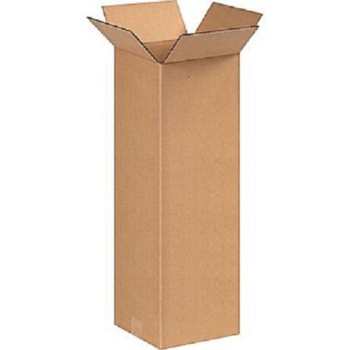 Corrugated Cardboard Tall Shipping Storage Boxes 8&#034; x 8&#034; x 24&#034; (Bundle of 25)