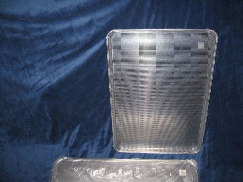 *new* 12 pcs perforated aluminum full size 18&#034; x 26&#034; sheet pan- 16 gauge nsf for sale