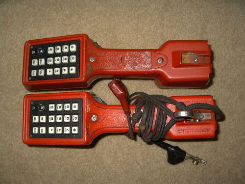 2 HARRIS Phone Line Tester Butt Sets M332-1 &amp; TS-22 - AS IS For Repair Or Parts