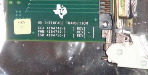 TI HD Interface Transition Module Board #4184749