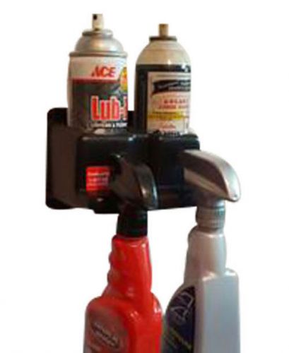 Two aerosol spray can holder with two spray bottle holder, garage, shop organize for sale