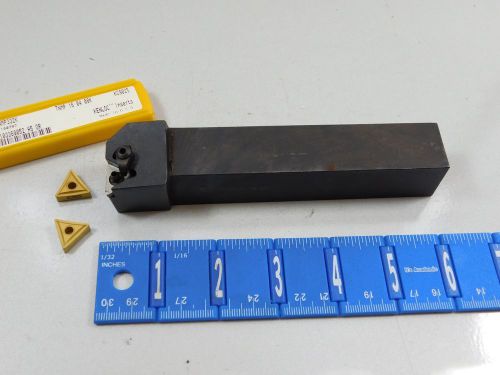 ZENIT 1&#034; TOOL HOLDER PART# MTFNR-16-3D COMES WITH (5) KENNAMETAL CARBIDE INSERTS