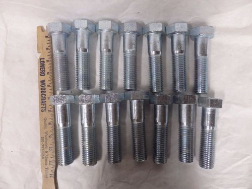 Lot of 14 hex head bolt 1 1/8&#034;-8, 4 1/4&#034; long, 2 3/4&#034; thread 307a new (f5) for sale