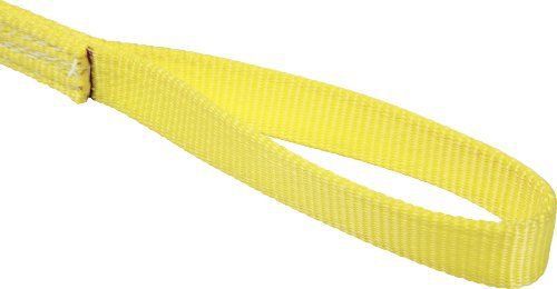 Mazzella ee4-901 nylon web sling, eye-and-eye, yellow, 4 ply, 20 length, 1&#034; 6&#034; for sale