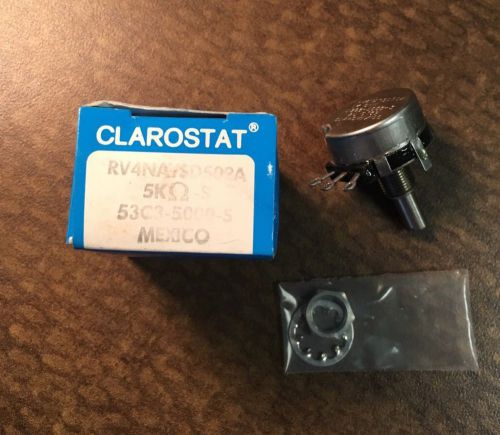 Clarostat Potentiometer RV4NAYSD502 5K Ohm, ** Unused !!! **